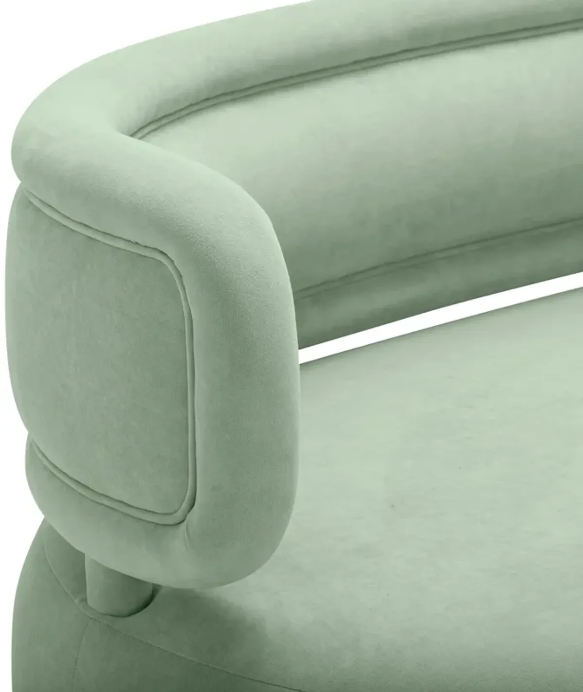 Tischa Mint Green Velvet Sofa