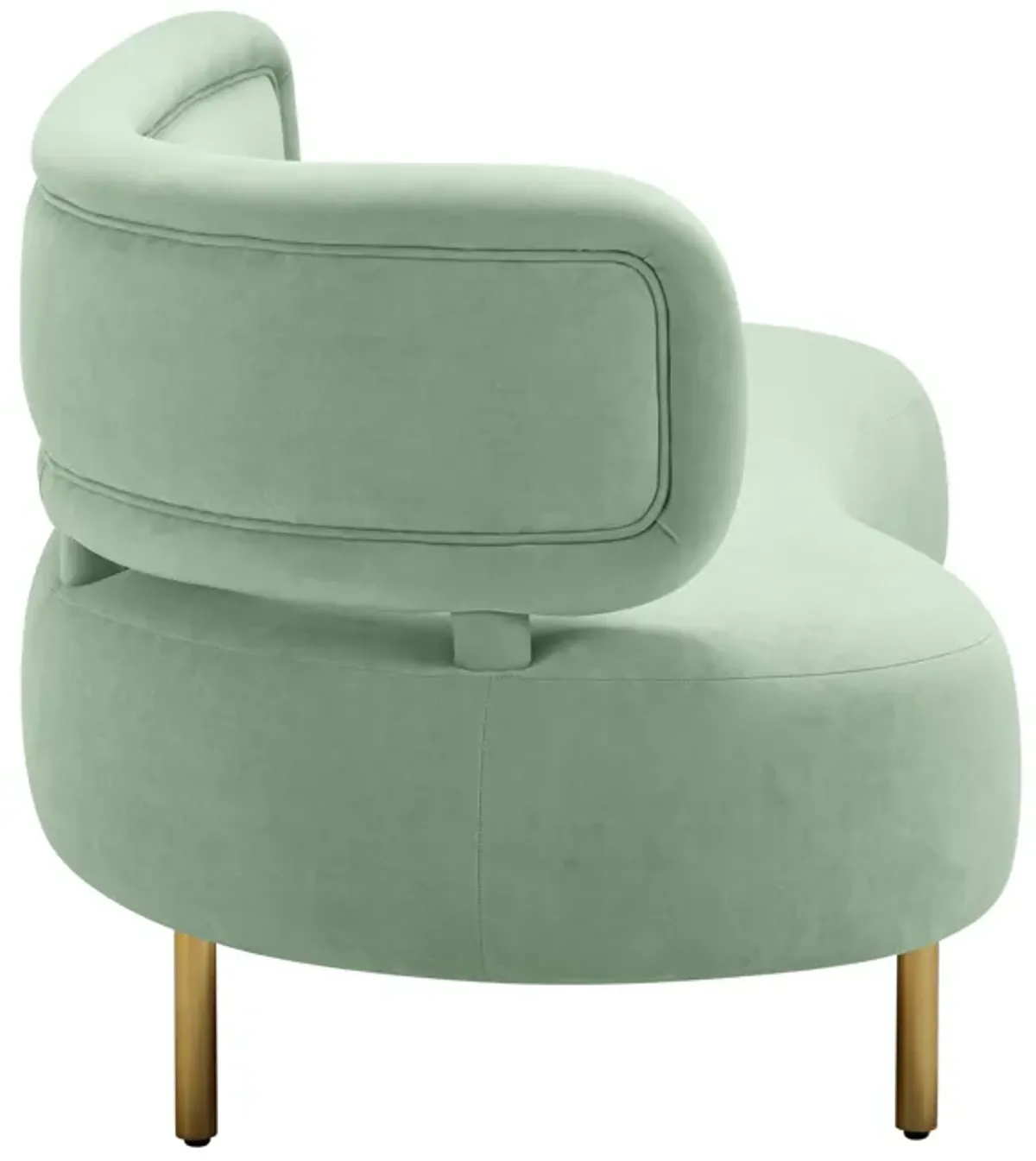 Tischa Mint Green Velvet Sofa