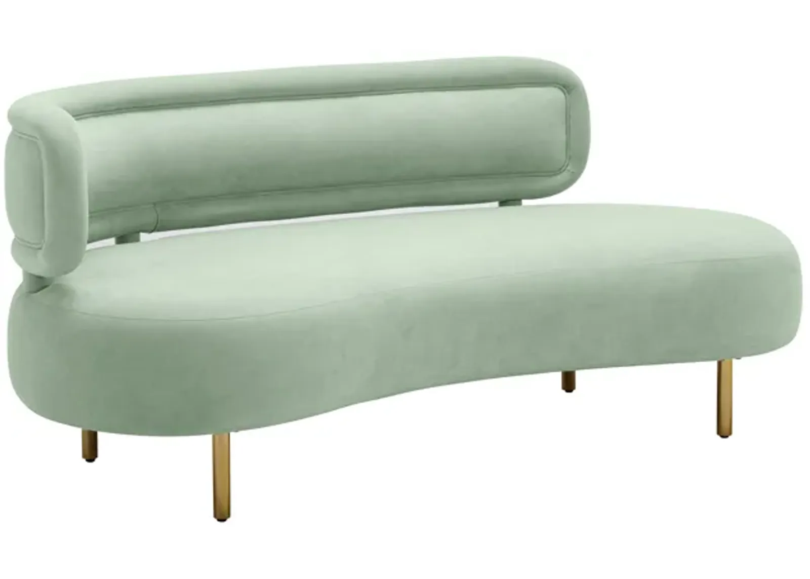 Tischa Mint Green Velvet Sofa