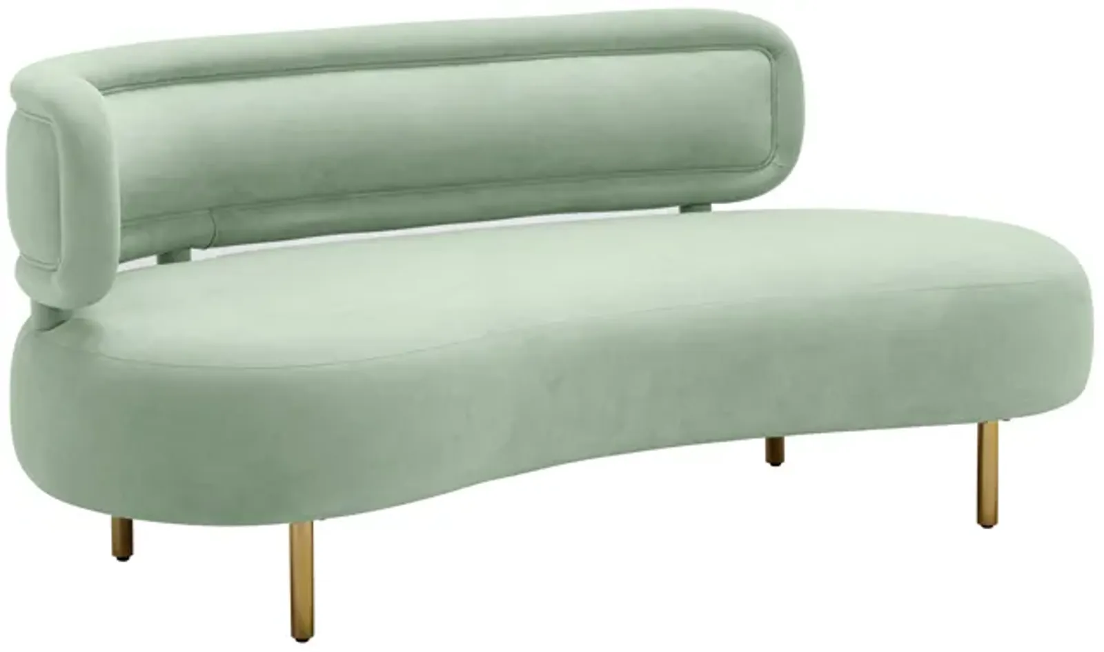 Tischa Mint Green Velvet Sofa