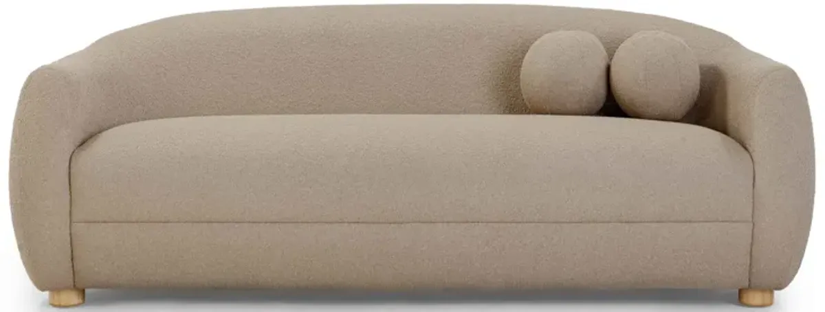 Judy Light Brown Boucle Sofa