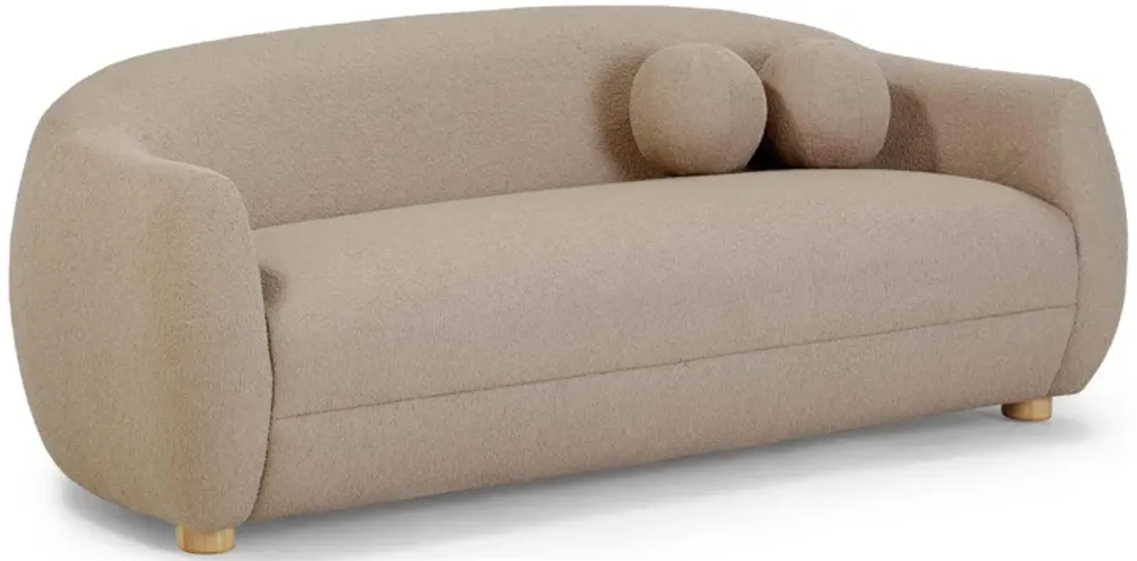 Judy Light Brown Boucle Sofa