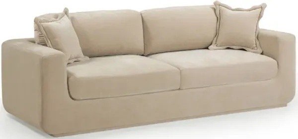 Miri Sand Upcycled Washed Velvet Sofa