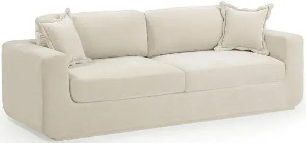 Miri Cream Upcycled Washed Velvet Sofa