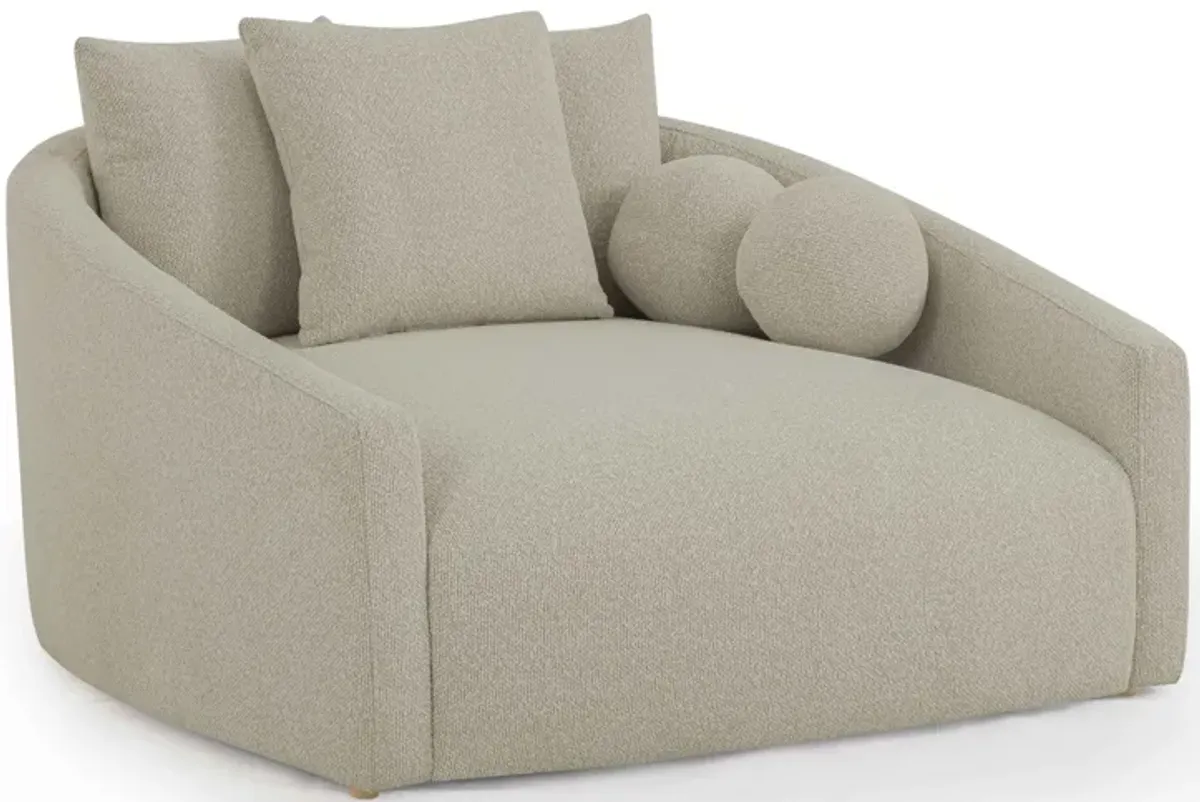 Hanim Warm Grey Boucle Daybed