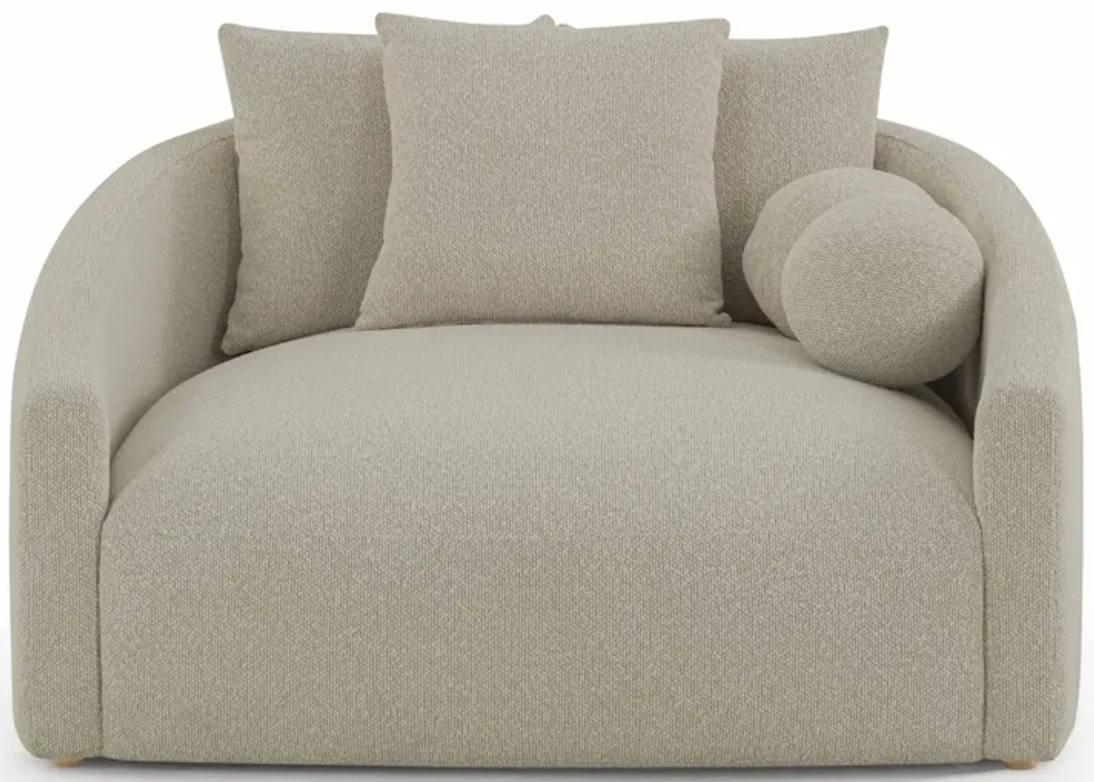 Hanim Warm Grey Boucle Daybed