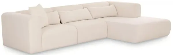 Tarra Cream Chenille Modular RAF Sectional