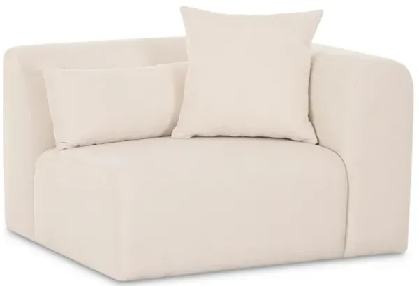 Tarra Cream Chenille Modular RAF Corner Chair