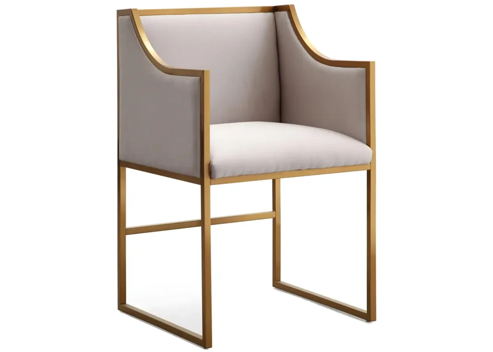 Atara Cream Velvet Gold Chair