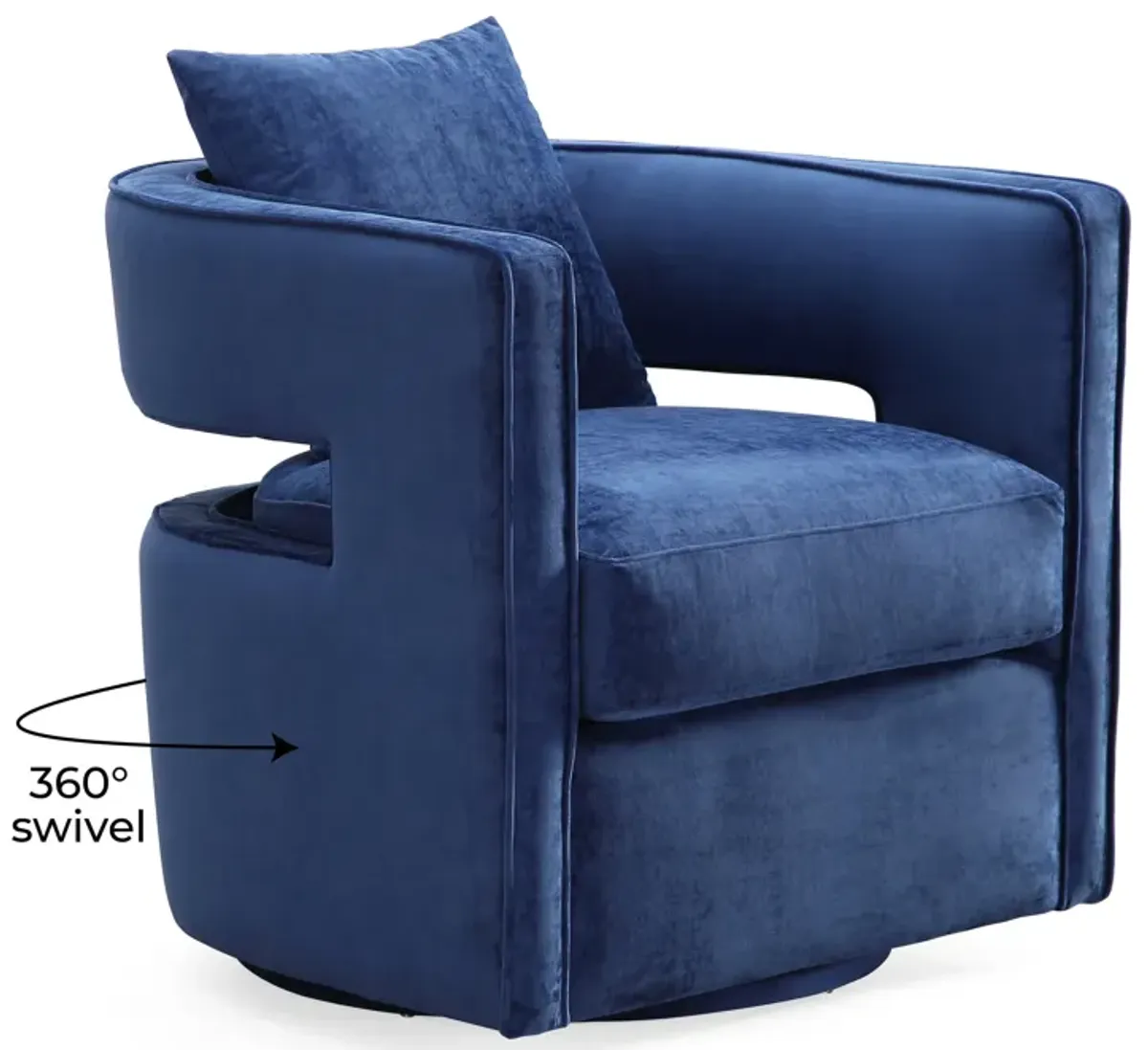 Kennedy Navy Swivel Chair