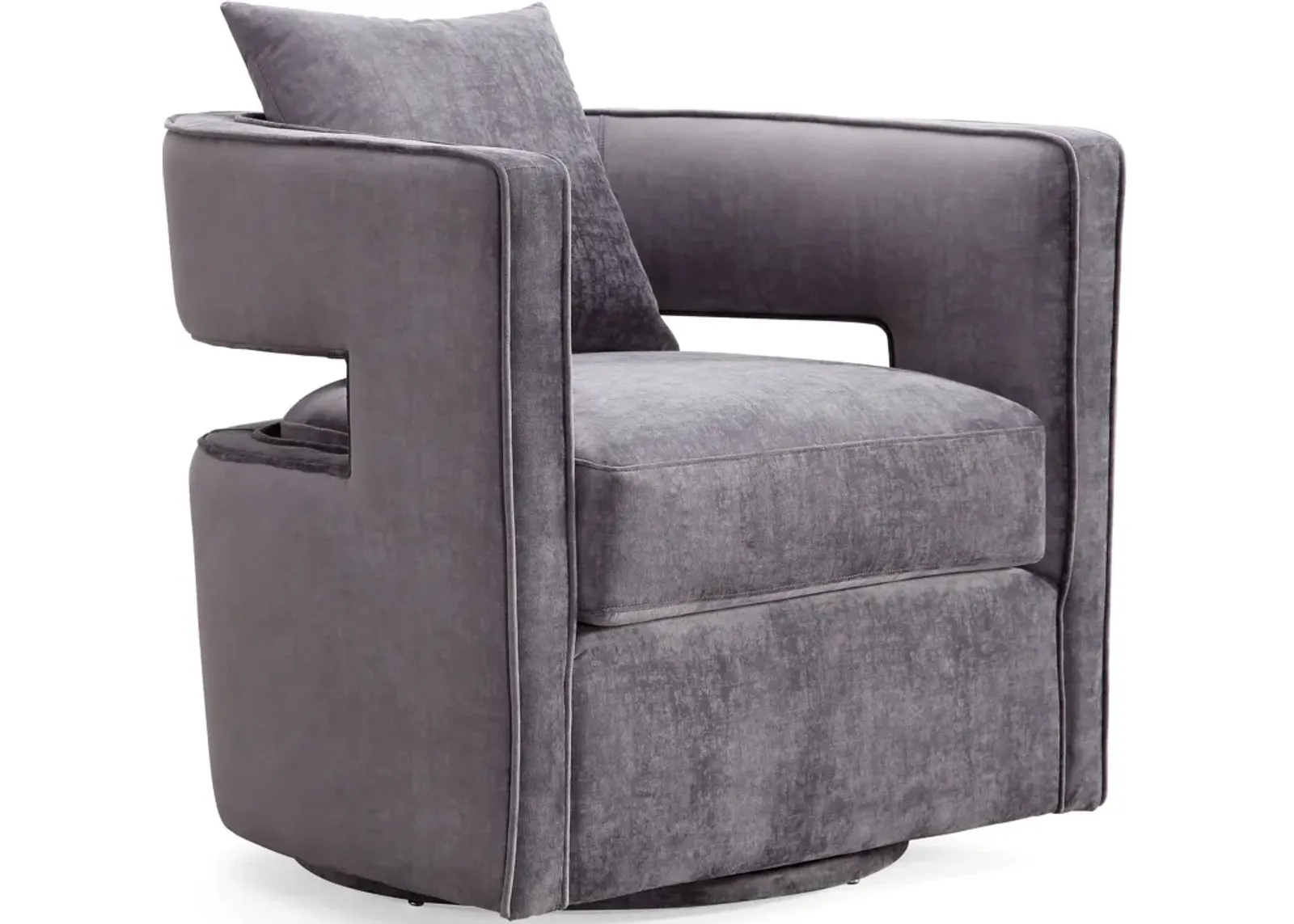 Kennedy Grey Swivel Chair