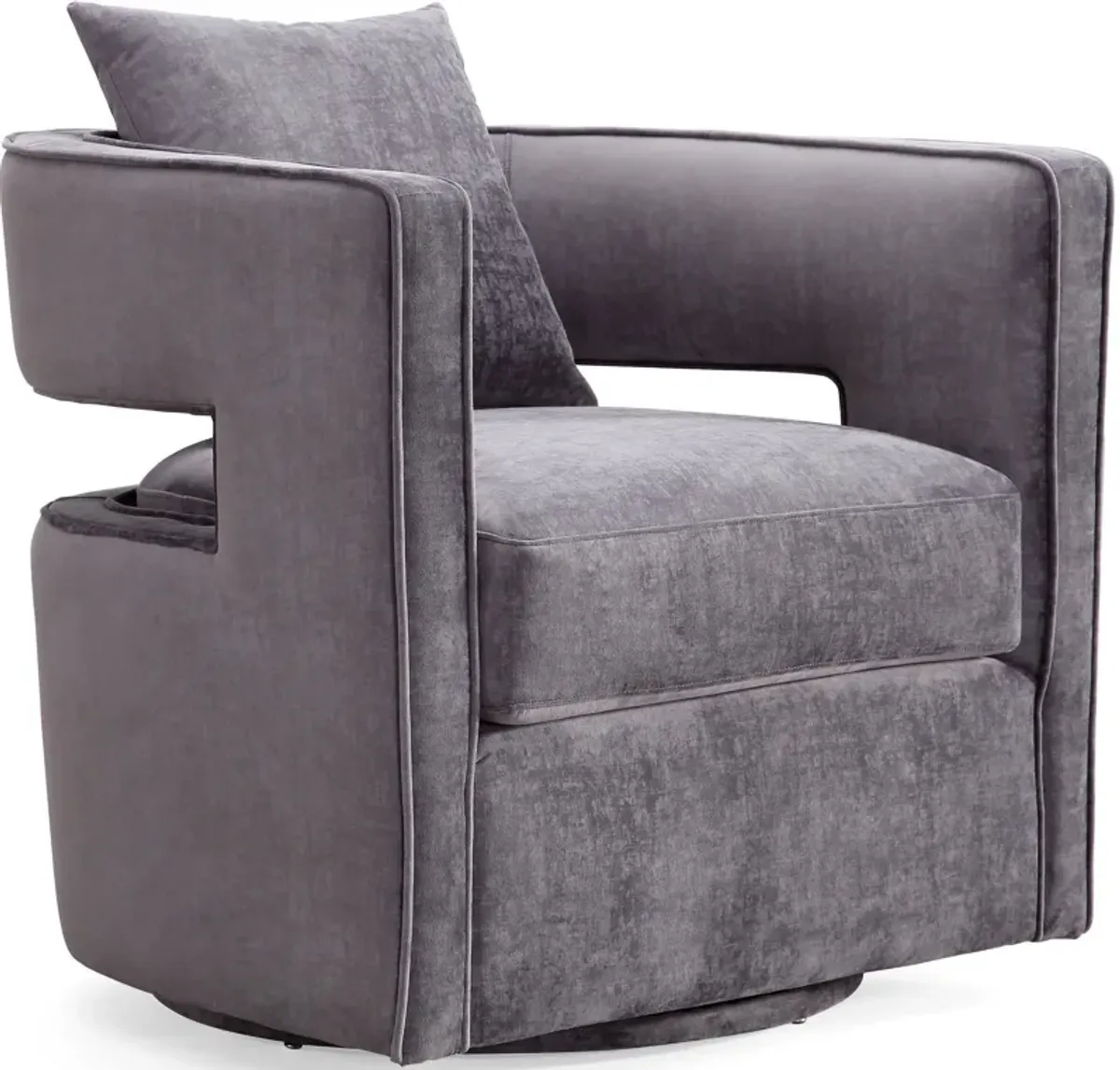 Kennedy Grey Swivel Chair