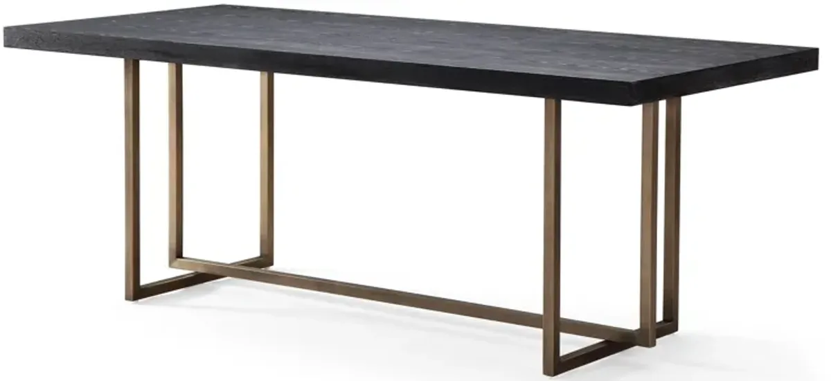 Mason Black 79 Inch Dining Table