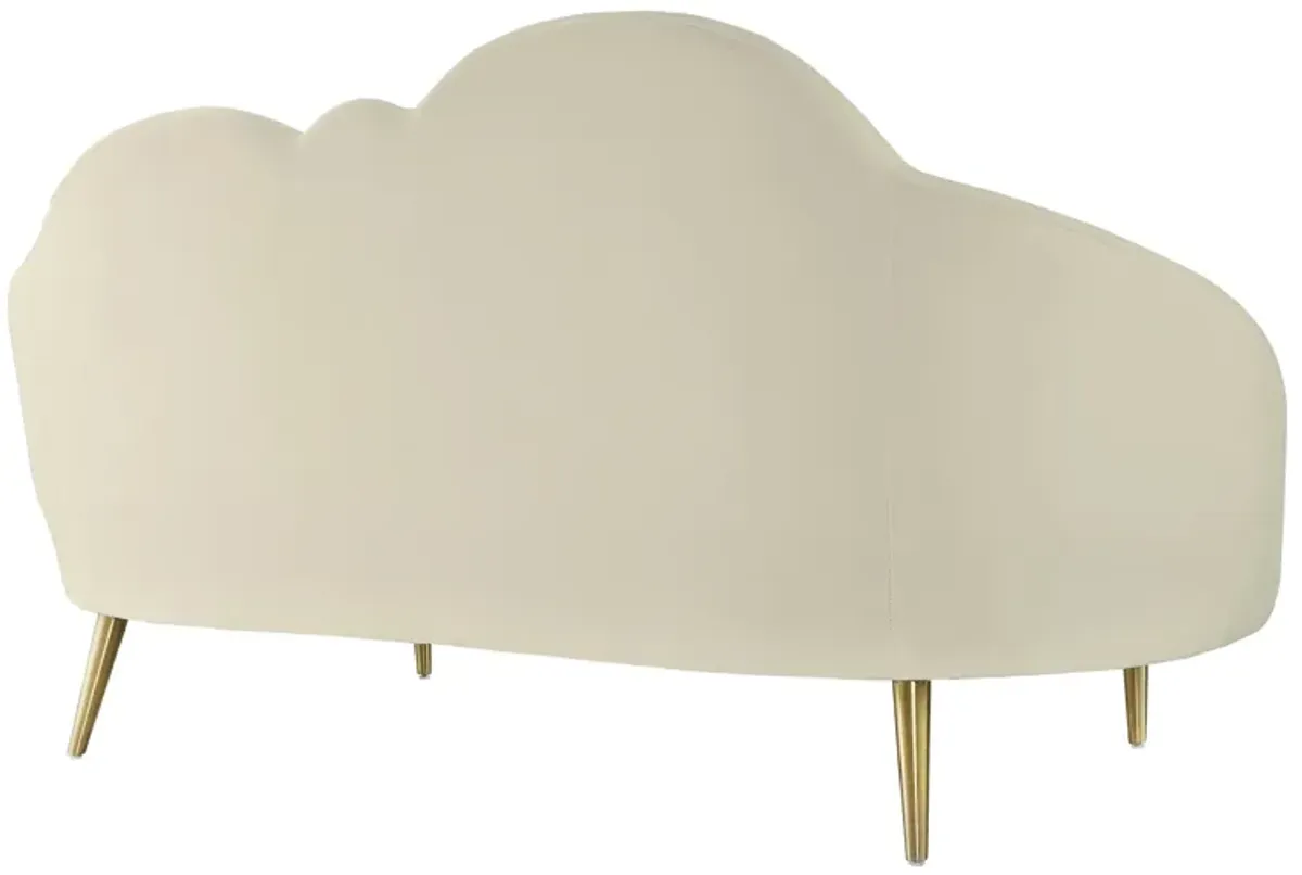 Cloud Cream Velvet Settee