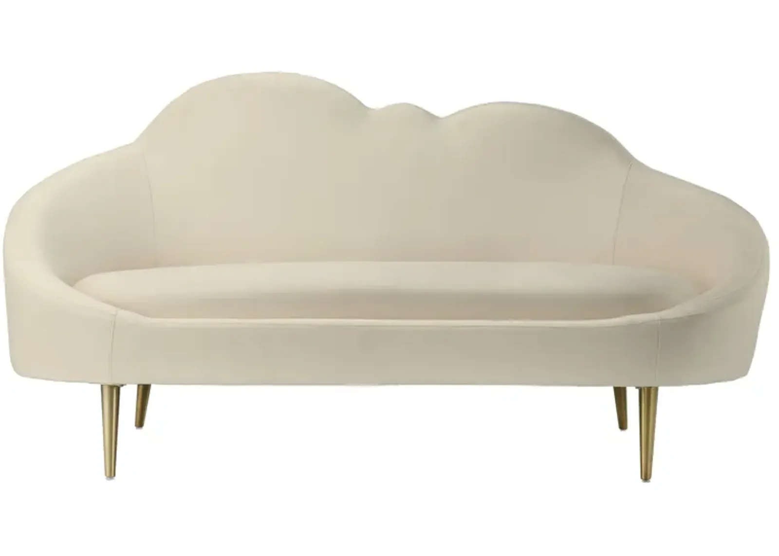 Cloud Cream Velvet Settee