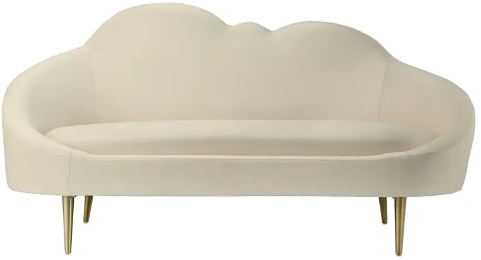 Cloud Cream Velvet Settee