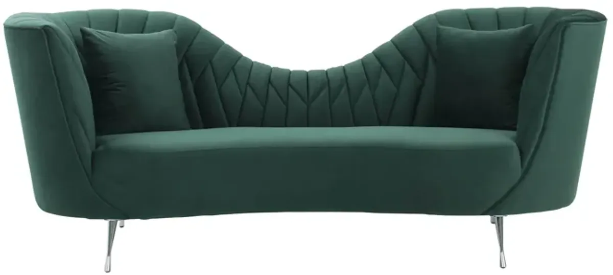 Eva Forest Green Velvet Sofa