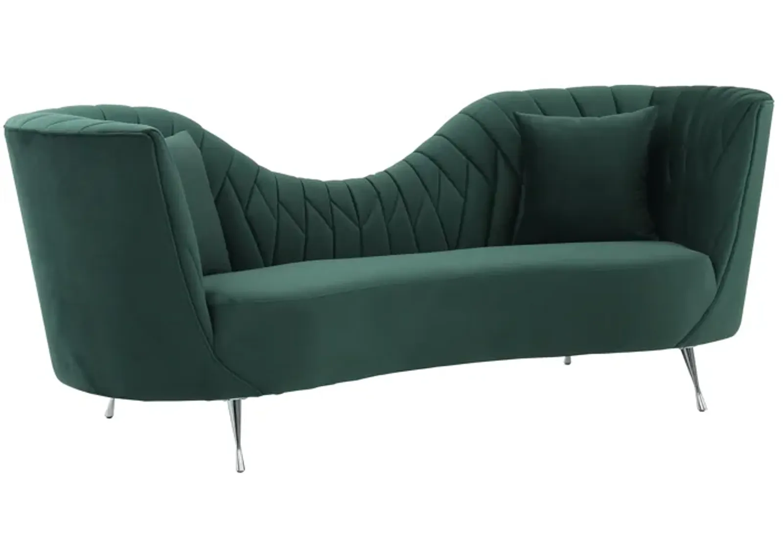 Eva Forest Green Velvet Sofa