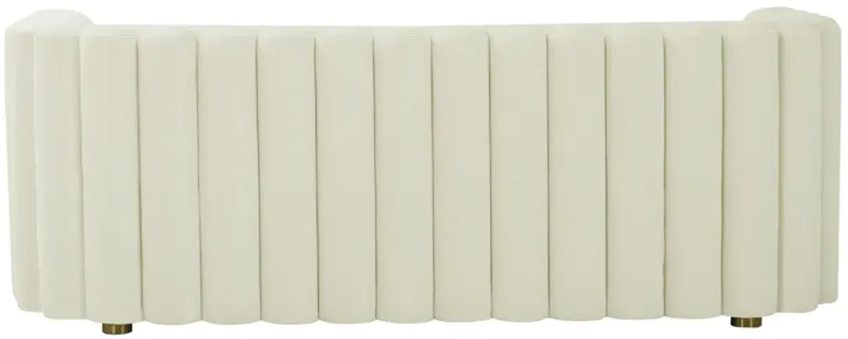 Callie Cream Velvet Sofa