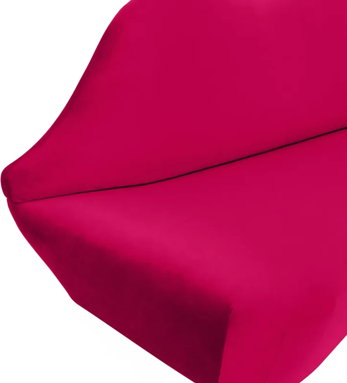 Lips Hot Pink Velvet Settee