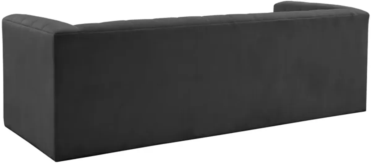 Norah Black Velvet Sofa