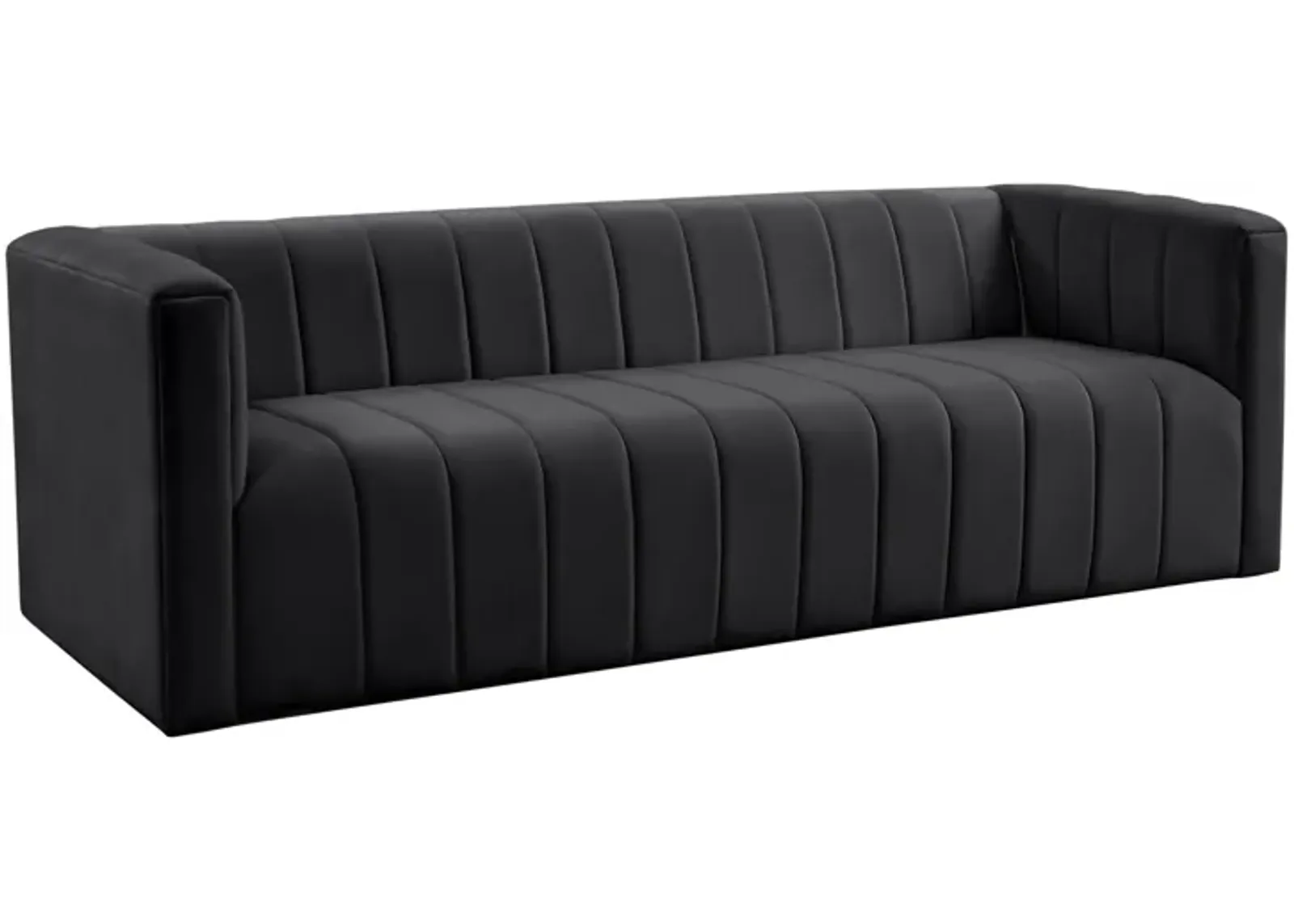 Norah Black Velvet Sofa