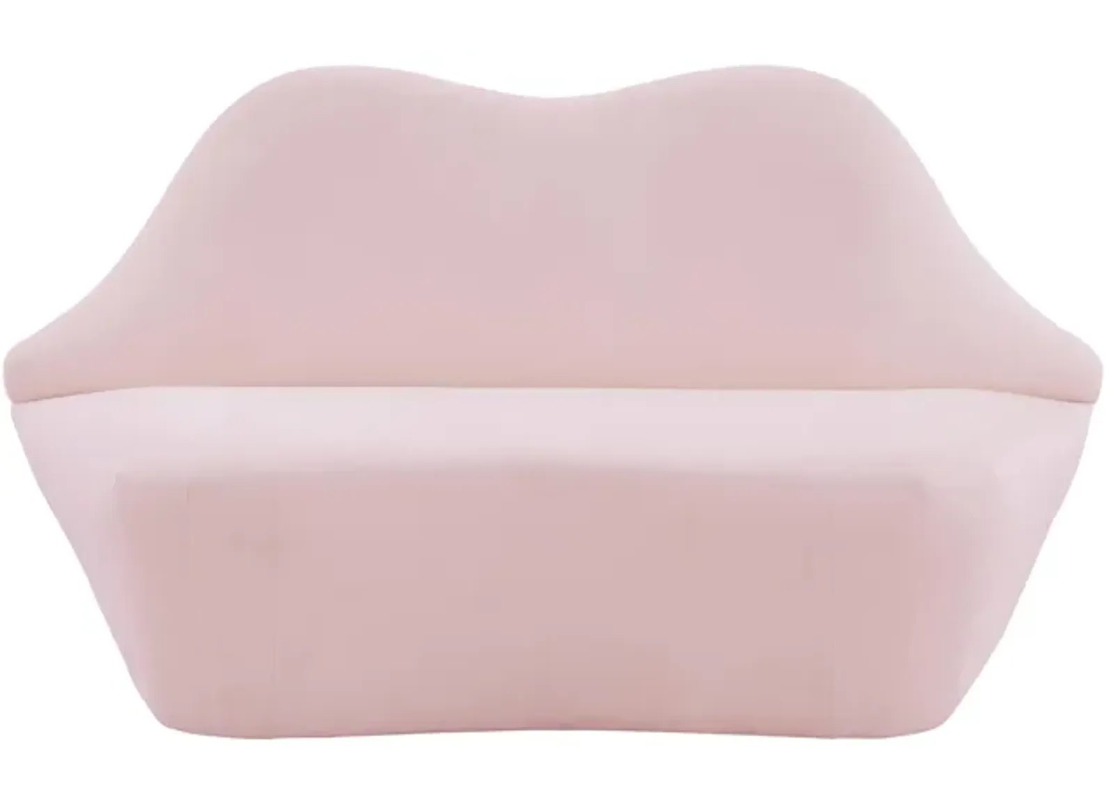 Lips Blush Velvet Settee