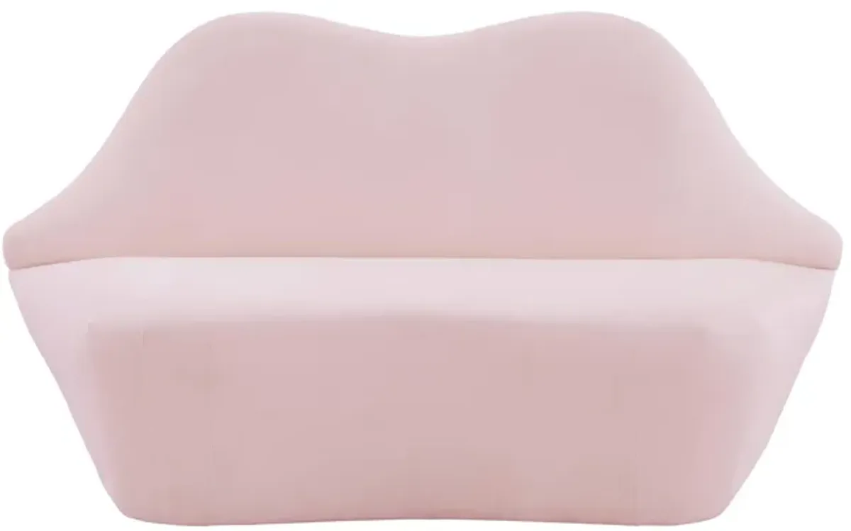 Lips Blush Velvet Settee