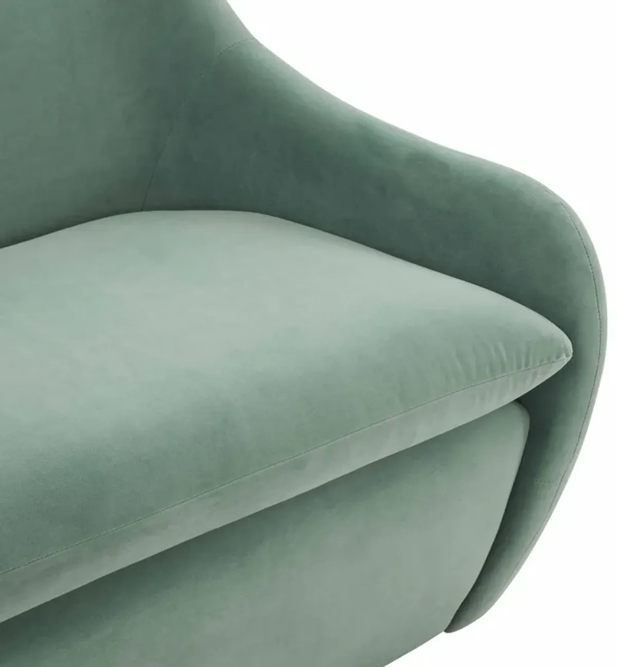 Cellia Frost Blue Velvet Loveseat