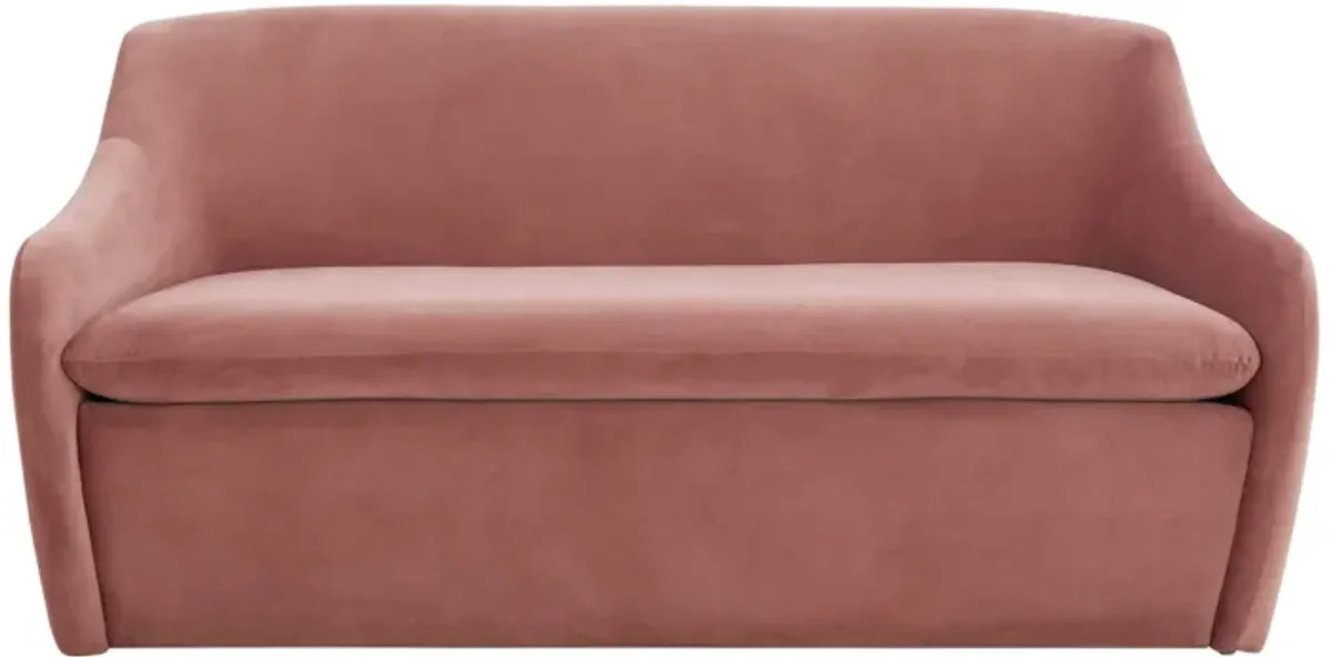 Cellia Mauve Velvet Loveseat