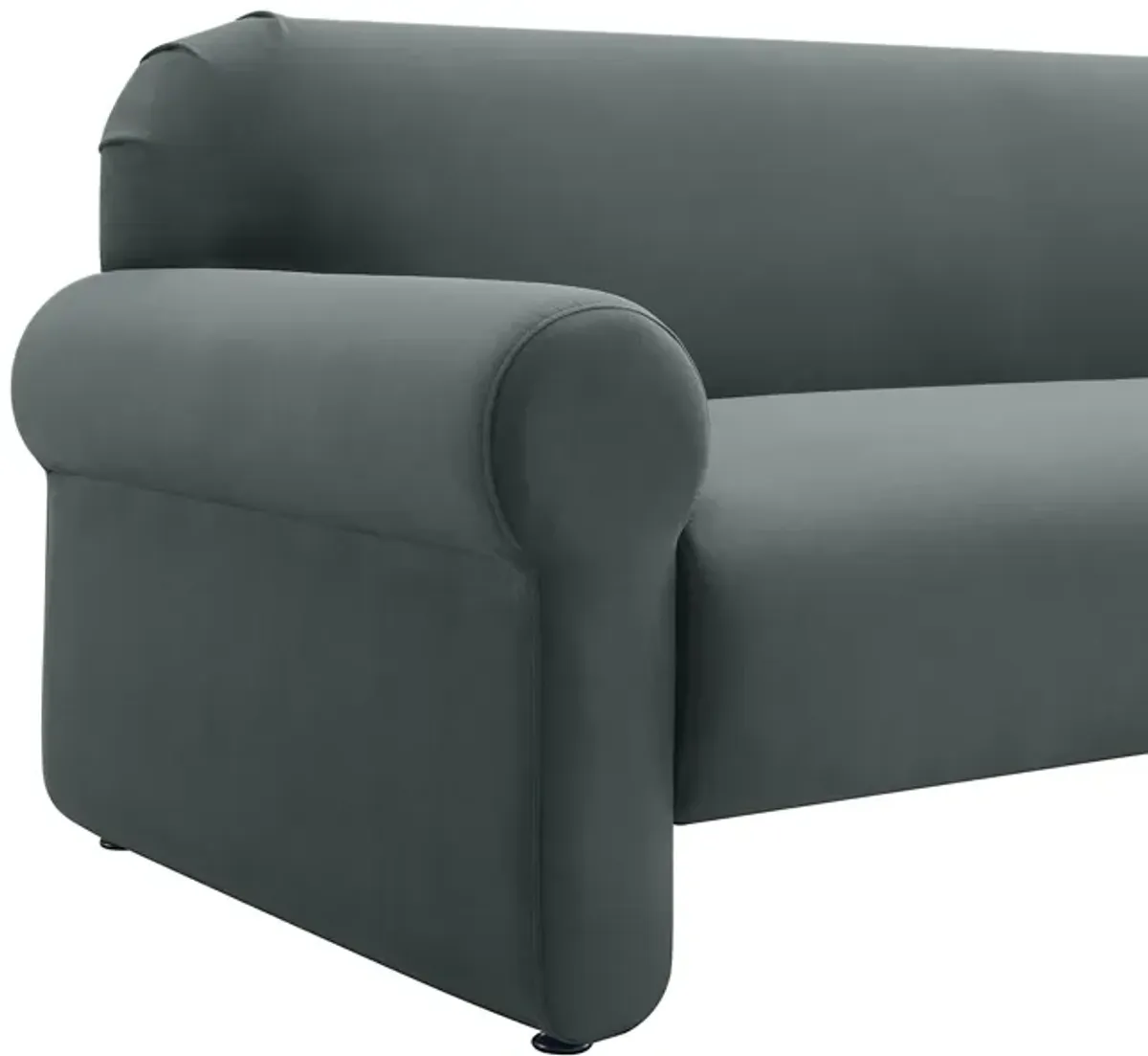 Keelee Grey 84 Inch Velvet Sofa