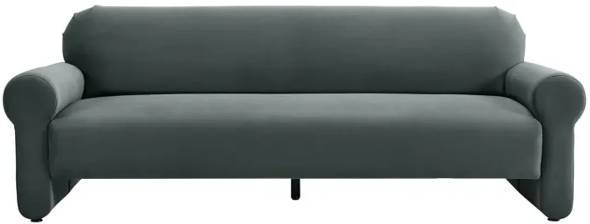 Keelee Grey 84 Inch Velvet Sofa