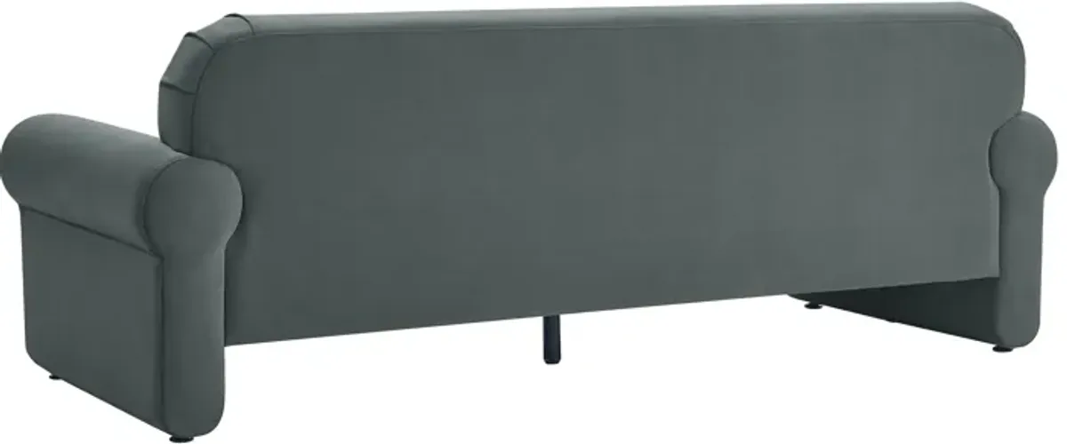 Keelee Grey 84 Inch Velvet Sofa