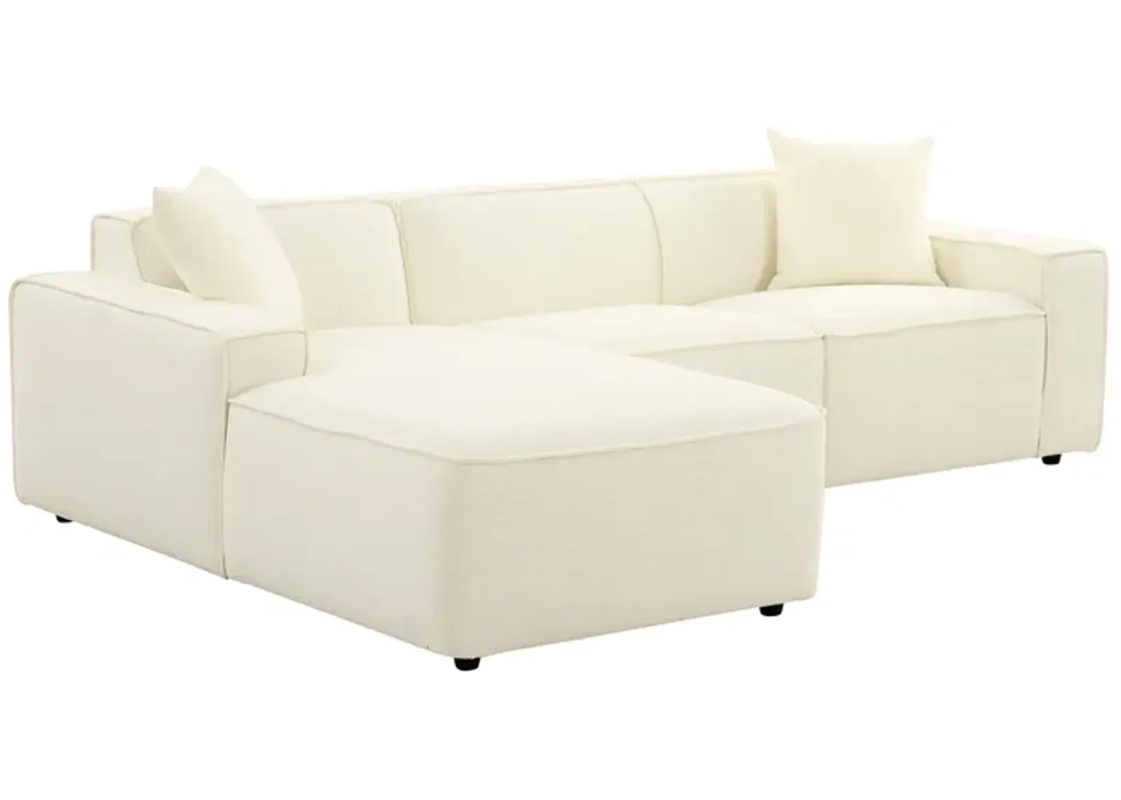 Olafur Cream Linen Sectional - LAF