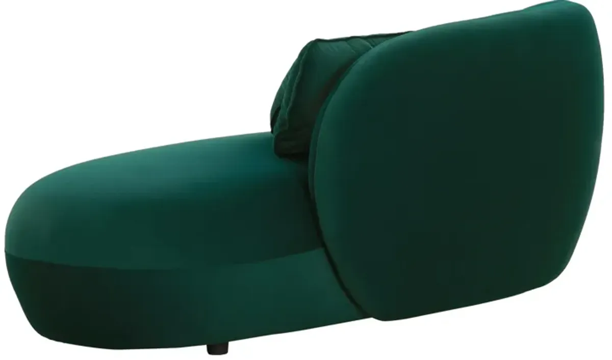 Galet Green Velvet Chaise