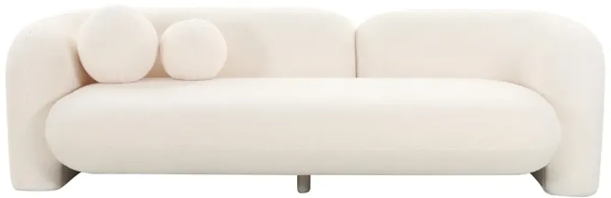 Amelie Cream Faux Fur Sofa