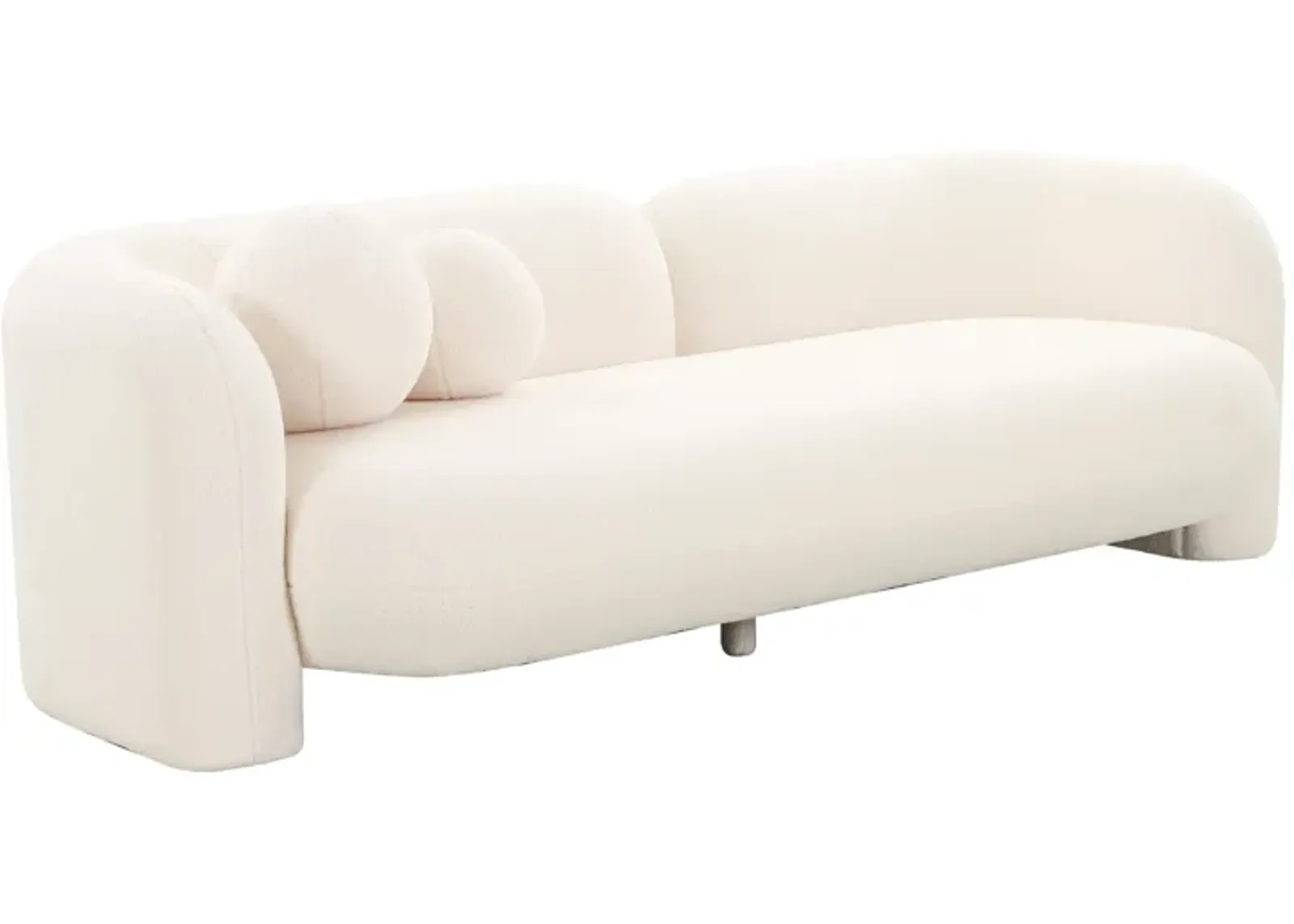 Amelie Cream Faux Fur Sofa