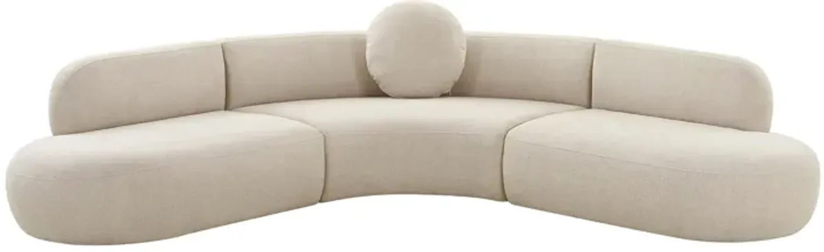 Broohah Beige Linen Sectional