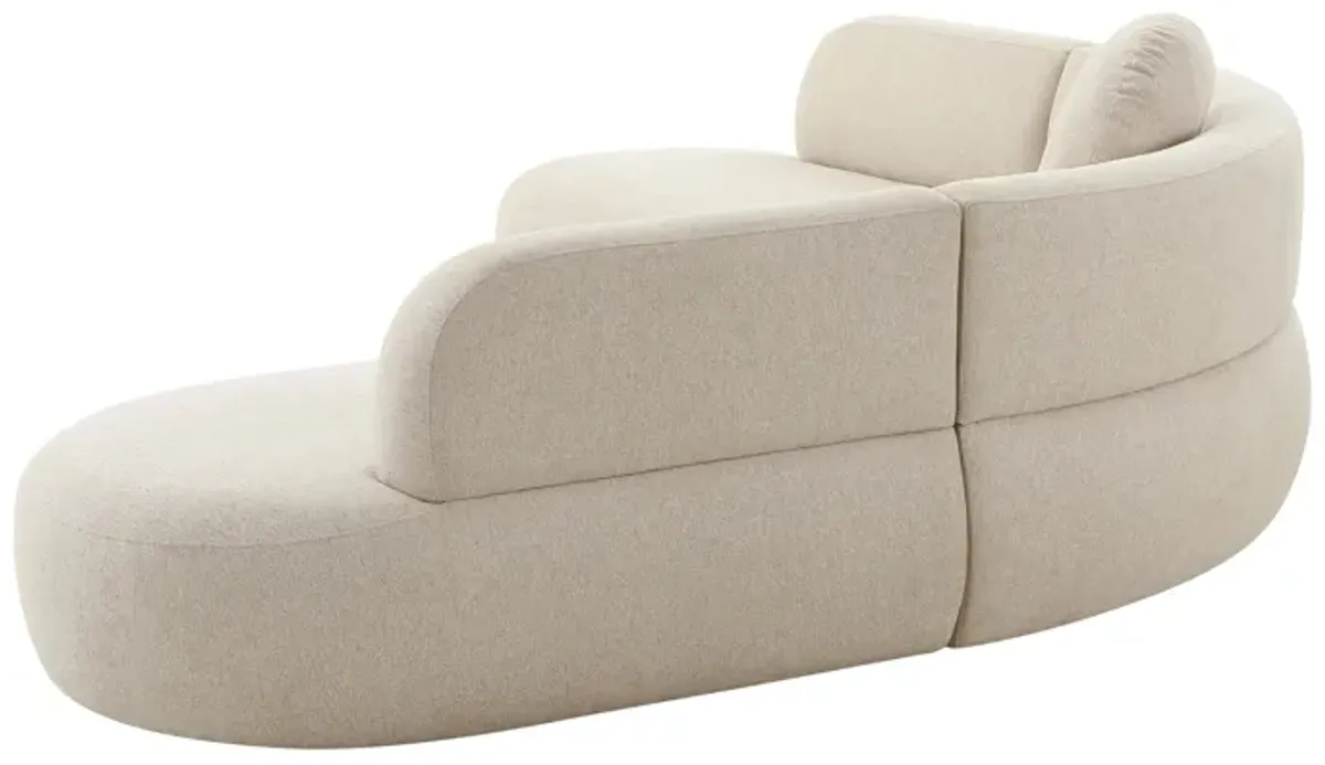 Broohah Beige Linen Sectional