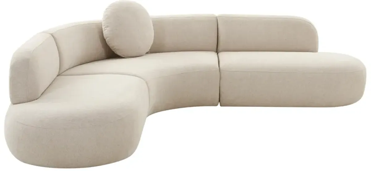 Broohah Beige Linen Sectional