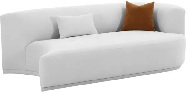 Fickle Grey Velvet Modular RAF Loveseat