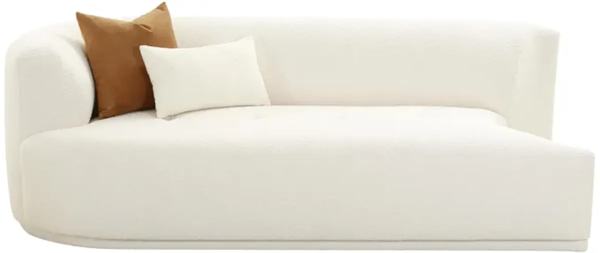 Fickle Cream Boucle Modular LAF Loveseat