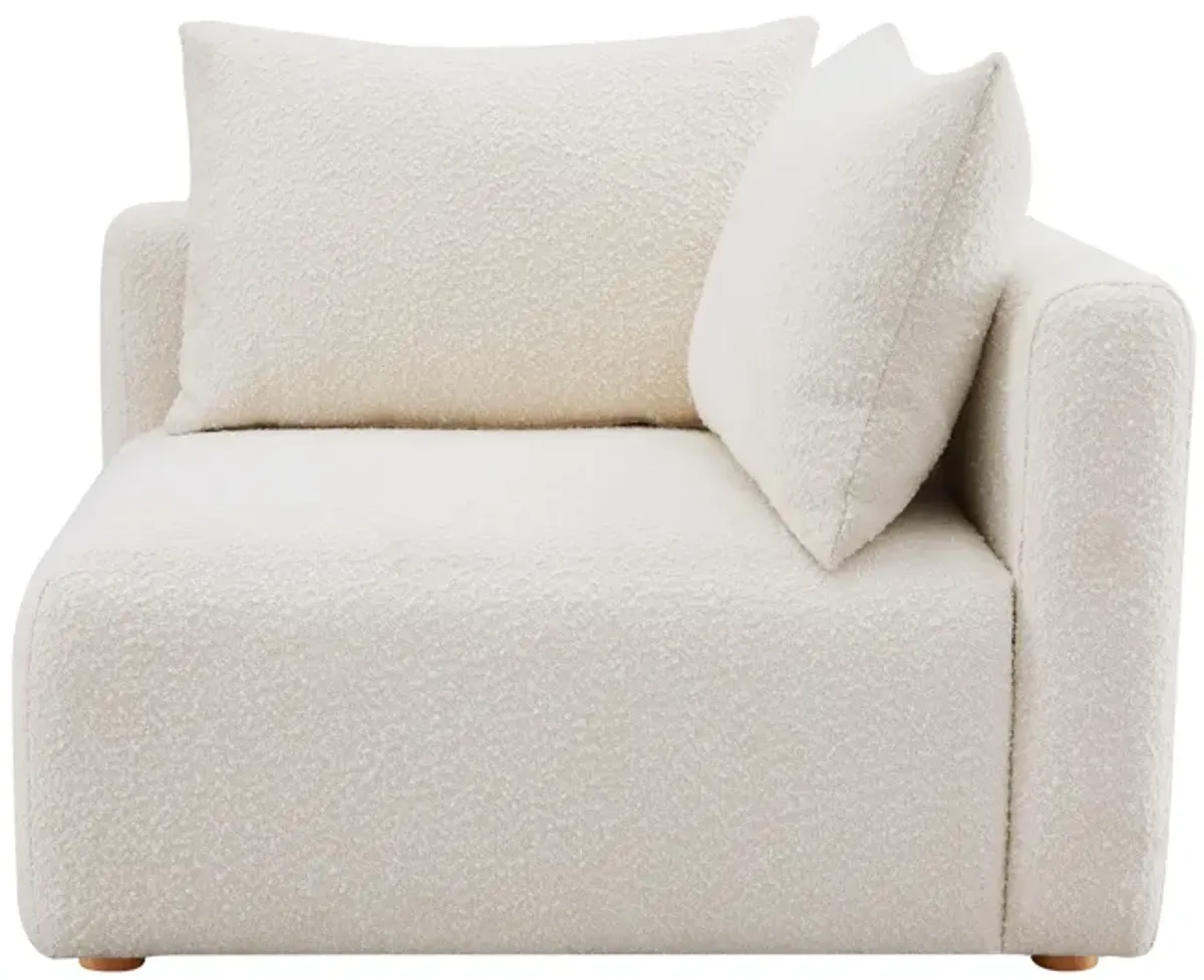 Hangover Cream Boucle Modular Corner Chair