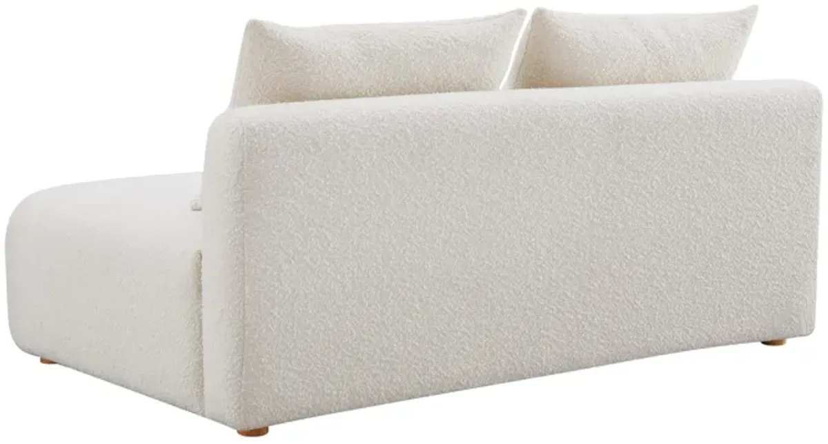 Hangover Cream Boucle Modular Loveseat