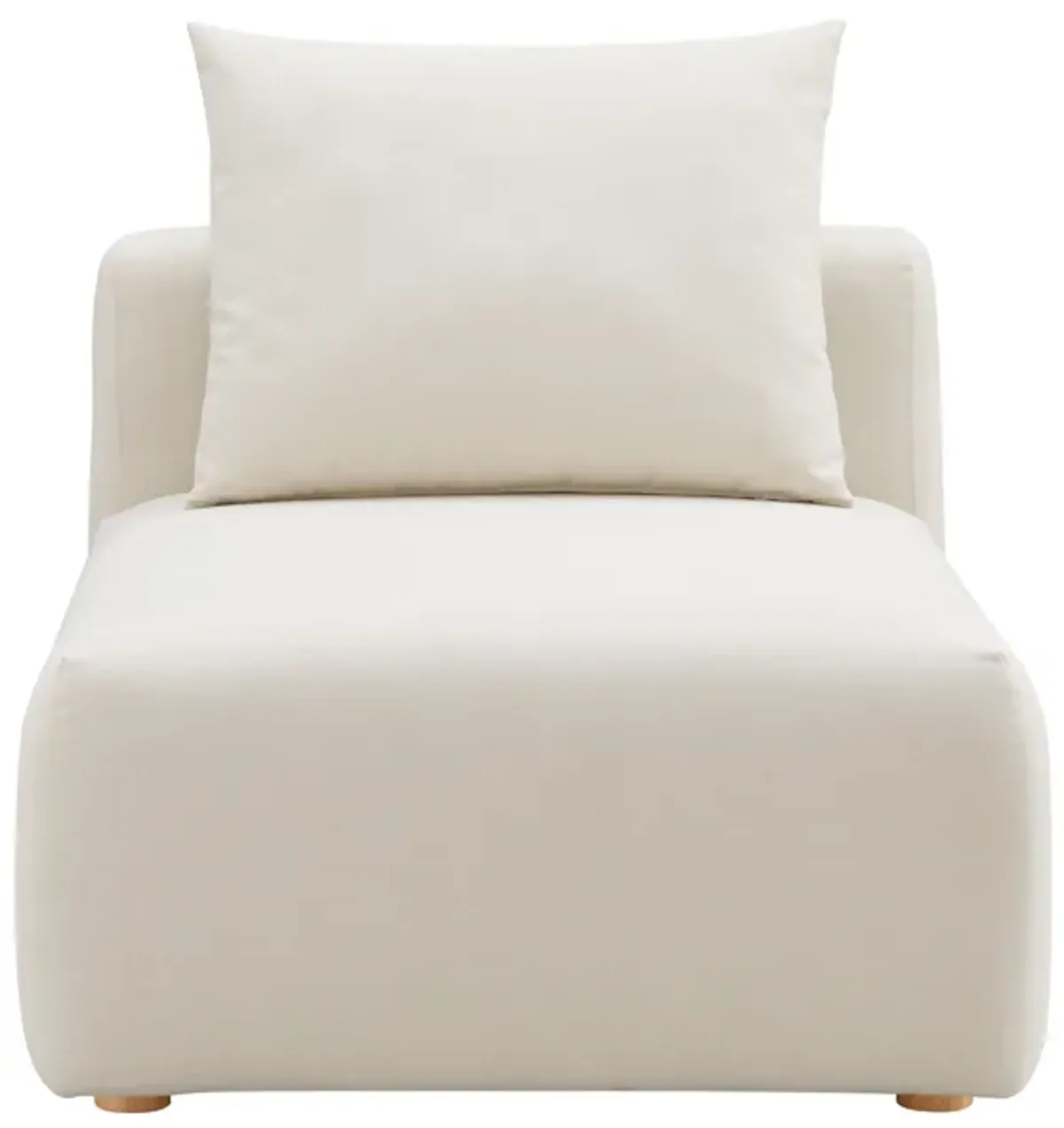 Hangover Cream Performance Linen Modular Armless Chair