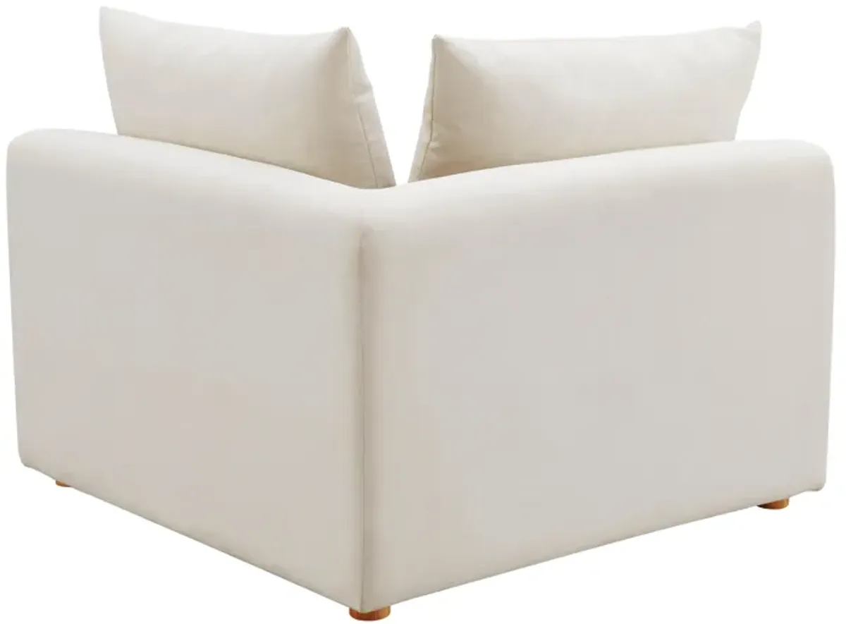 Hangover Cream Performance Linen Modular Corner Chair