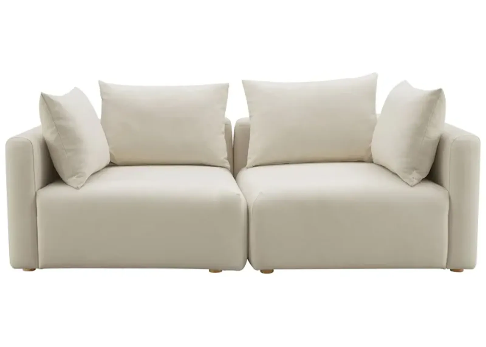 Hangover Cream Performance Linen Loveseat