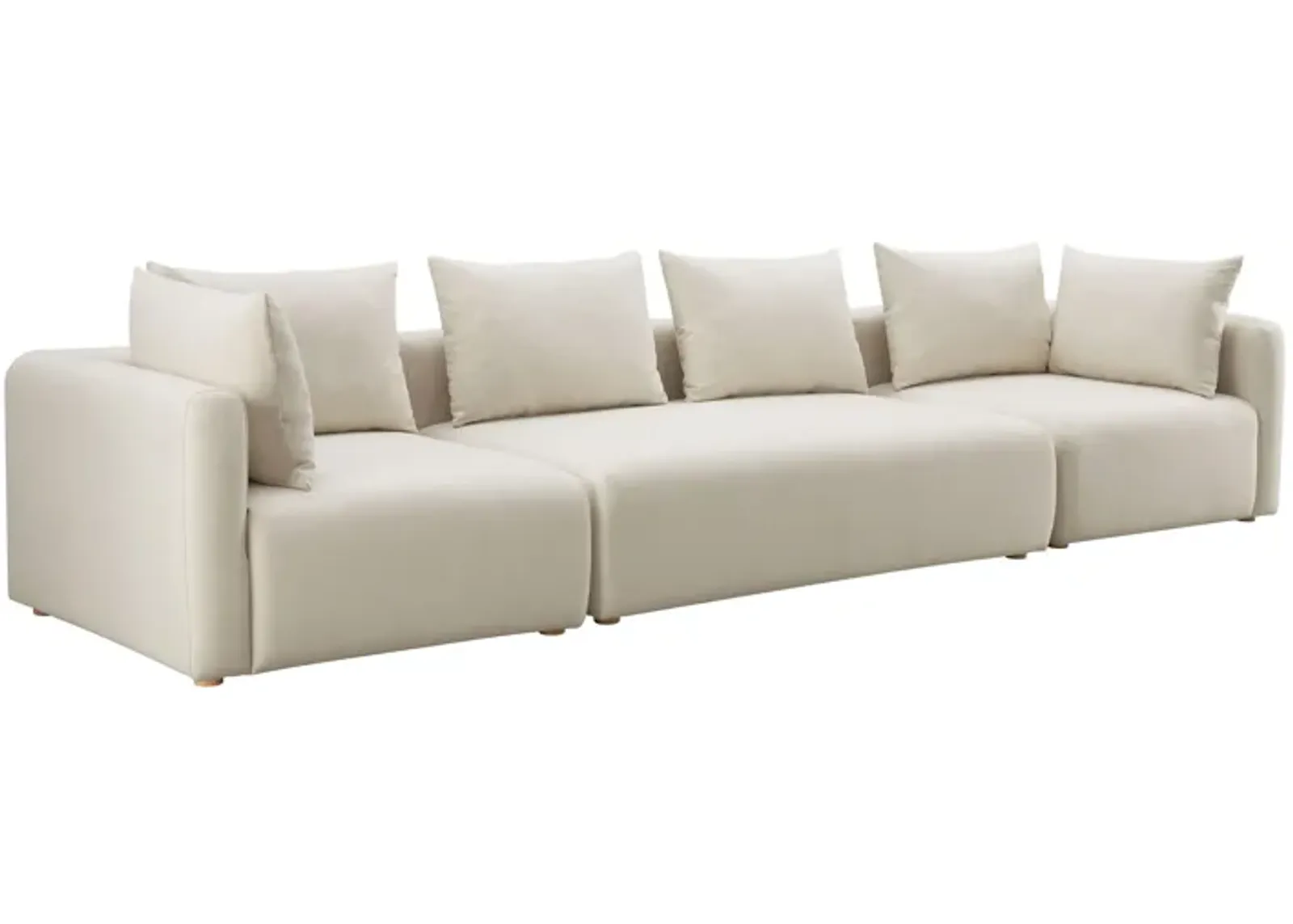 Hangover Cream Performance Linen 145" Long Sofa