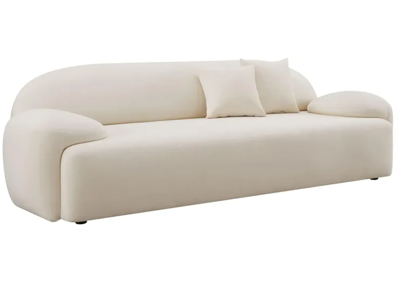 Allegra Cream Velvet Sofa