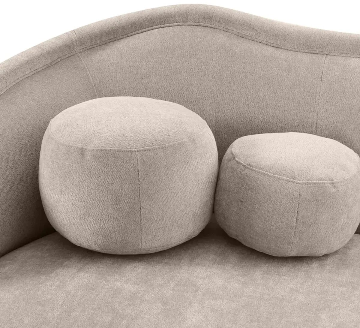 Circe Taupe Textured Velvet Sofa